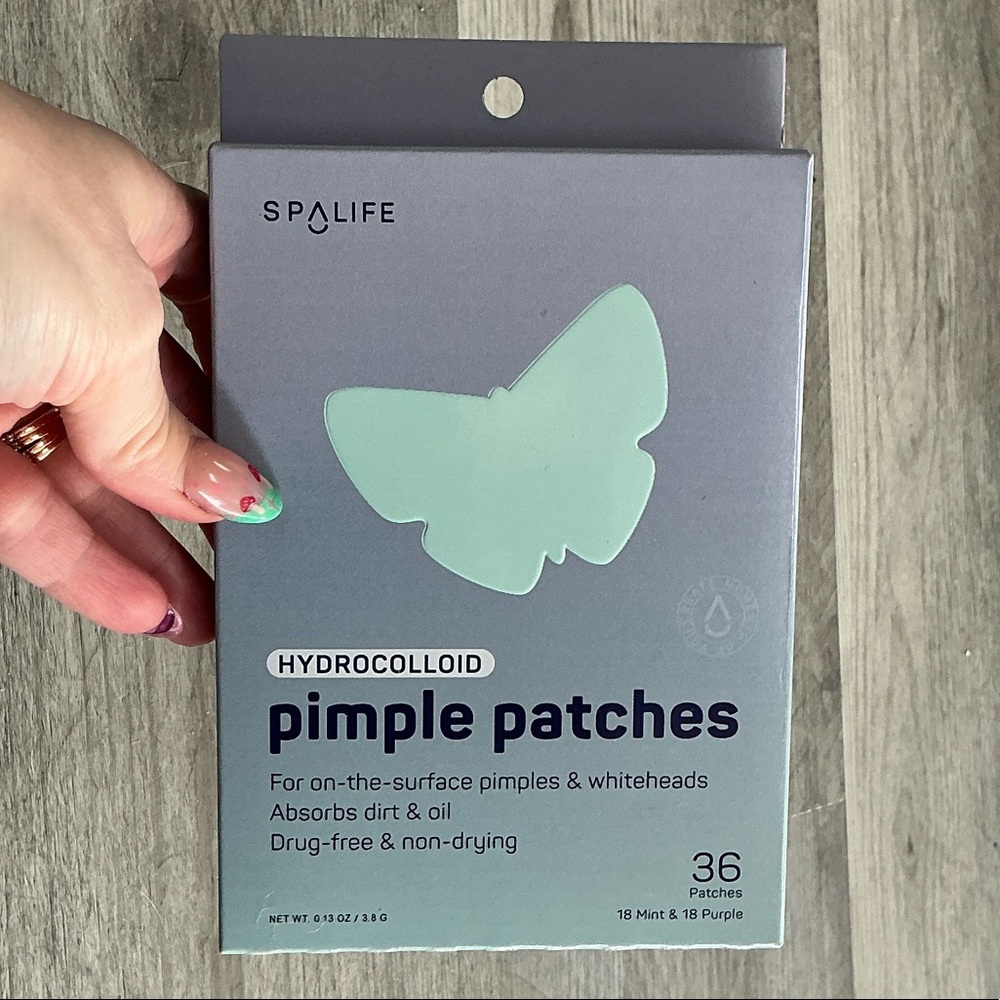 SpaLife Hydrocolloid Pimple Patches - Green and Purple